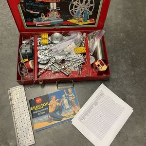 Vtg 1954 Gilbert Electric Erector Building Toy Set Ferris Wheel 8.5